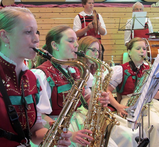 Der Musikverein Oberhof spielte am Sonntag ein tolles Konzert.  | Foto: johannes wassmer
