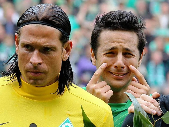 Nach Torhter Tim Wiese (links) verls...hts) den Bundesligisten Werder Bremen.  | Foto: dapd