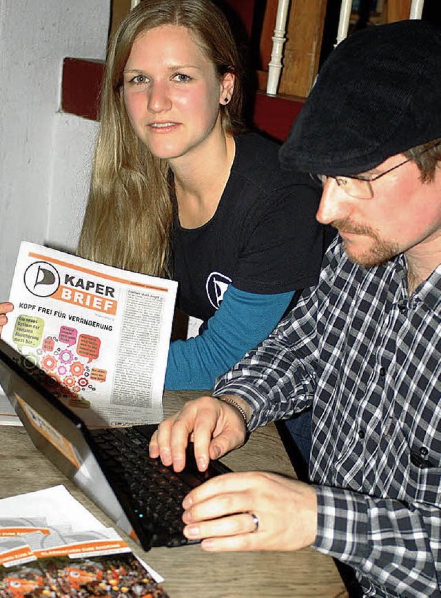 Annette Linder und Marco Rosenthal org... Emmendinger &#8222;Hinterhaus&#8220;.  | Foto: Christine Speckner
