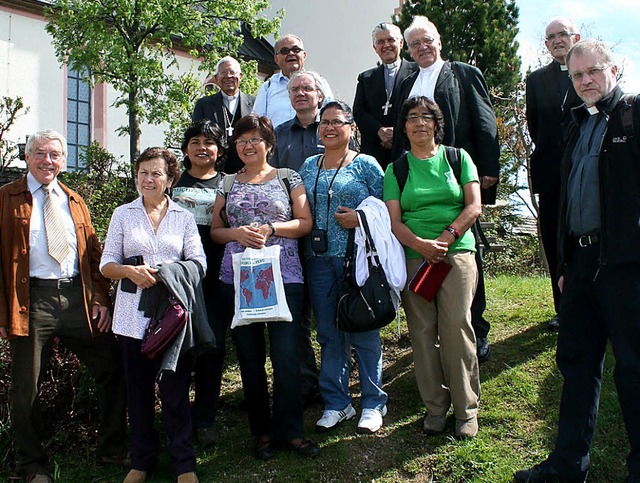 Herzlich empfangen wurde die Delegatio...r und Kirchenmitarbeiter in Breitnau.   | Foto: Dieter Maurer