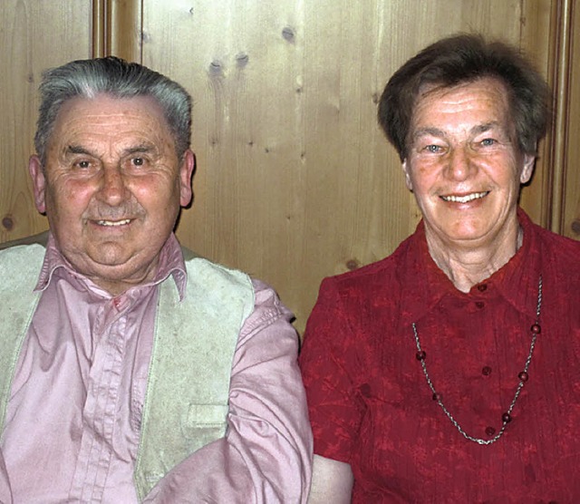 Die Eheleute Lore und Franz Stritt freuen sich auf das Fest am Samstag.   | Foto: A. Heller