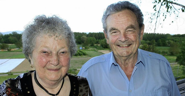 Seit 60 Jahren verheiratet sind Etha und Alois Selinger aus Wasenweiler  | Foto: Elisabeth Jakob-Klblin