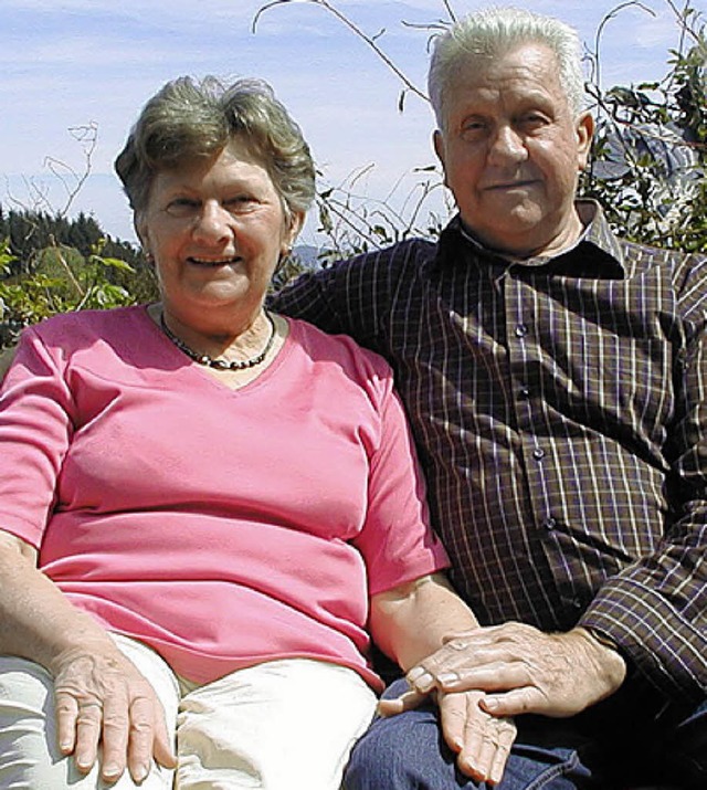 Sind seit 50 Jahren ein Ehepaar: Hilde und Hubertus Tietz  | Foto: Wolfgang Adam