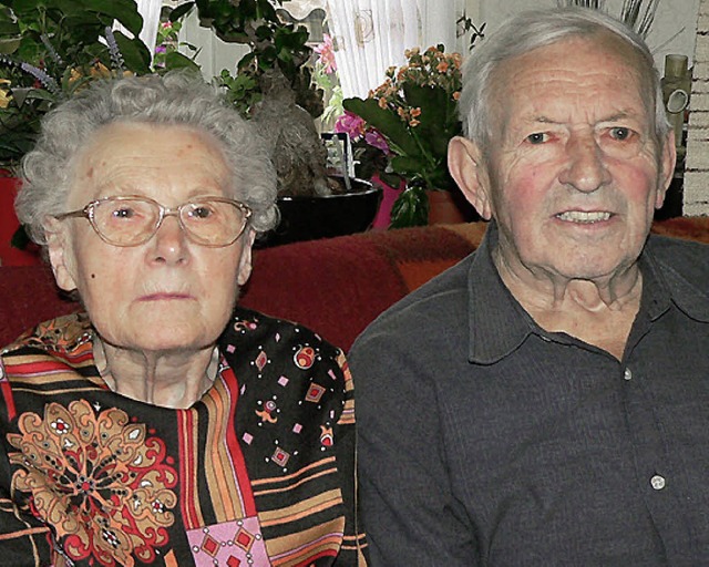 Walter und Gertrud Bauer, geborene Trefzer   | Foto: GEORG DIEHL