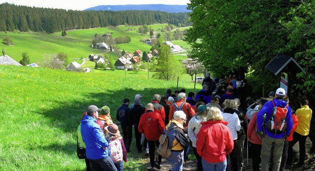 Recht viele Wanderer begaben sich auf den Raitenbucher Hirtenpfad.     | Foto: Manfred-G. Haderer