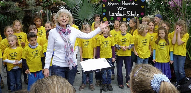 Frhlingskonzert im Palmenhaus: der Sc...er Landeck-Schule auf der Insel Mainau  | Foto: Privat