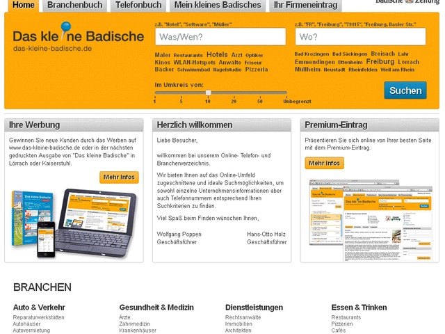So sieht es aus, das kleine Badische im Internet. Foto: BZ  | Foto: BZ