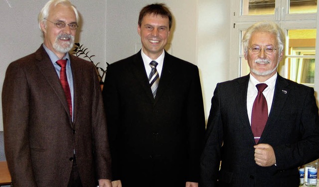 Helmut Schpflin (rechts) ging, und se...er sodann Alexander Lth (links) ein.   | Foto: gustav rinklin