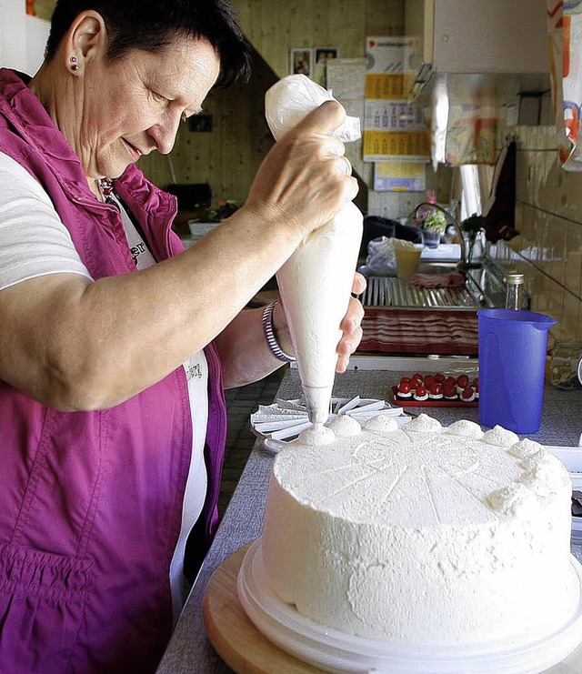 Lioba Weber bei der Arbeit.   | Foto: Heidi Fssel