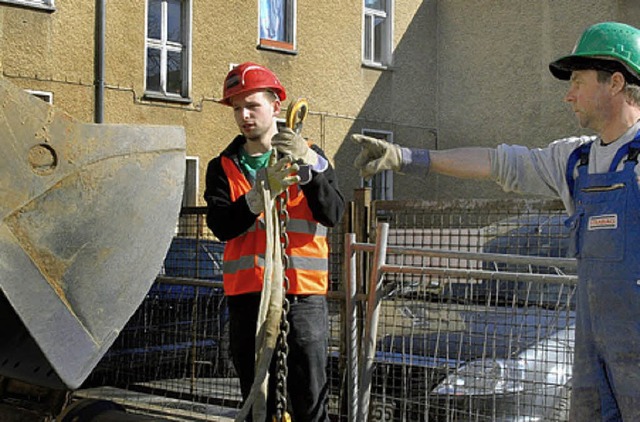 Frs Bauhandwerk wird hnderingend Nachwuchs gesucht.   | Foto: ig