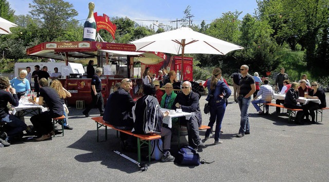 Gemtlich machen drfen es sich die Besucher des Schliengener Weinfrhlings.   | Foto: Silke Hartenstein