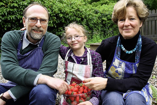 Helmut und Ulrike Fritsch mit Tochter Luisa   | Foto: Max Schuler