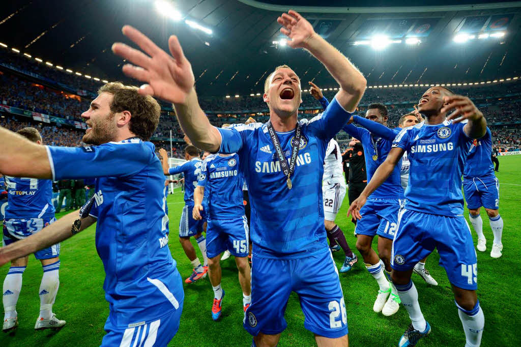 Die Spieler des FC Chelsea feierten ihren Coup.