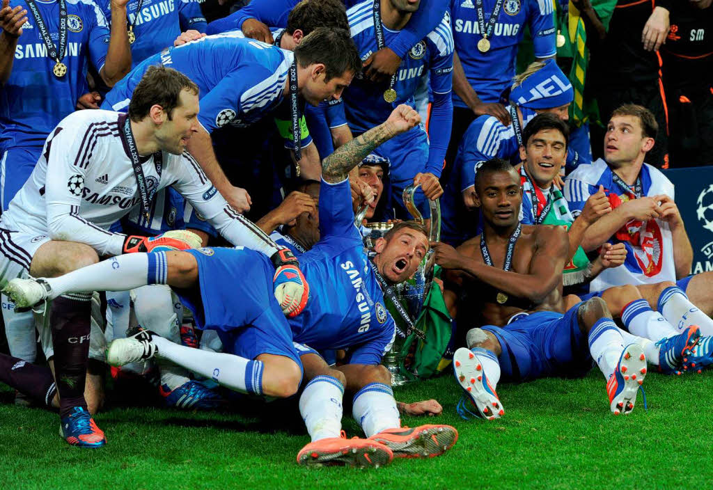 Die Spieler des FC Chelsea feierten ihren Coup.