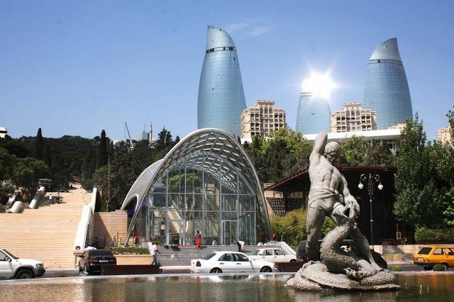 Baku putzt sich für den Eurovision Song Contest heraus
