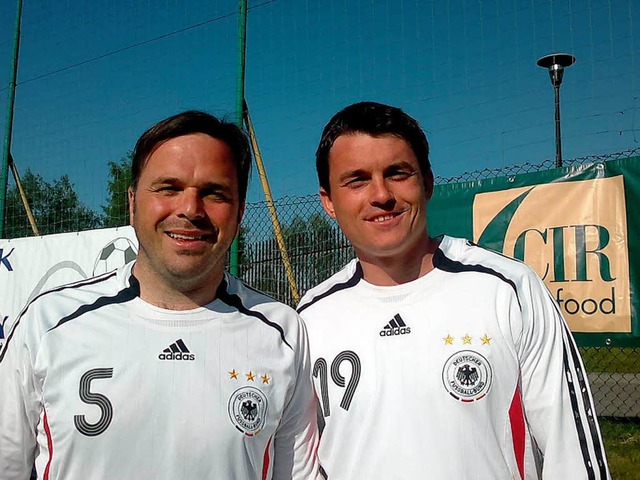 Die beiden kickenden Brgermeister aus...n Gabbert (links) und Matthias Gutbrod  | Foto: Privat