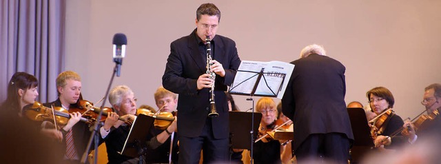 Im Concertino fr Klarinette und Orche...unst einen wundervollen Klangteppich.   | Foto: Bernhard Kleine