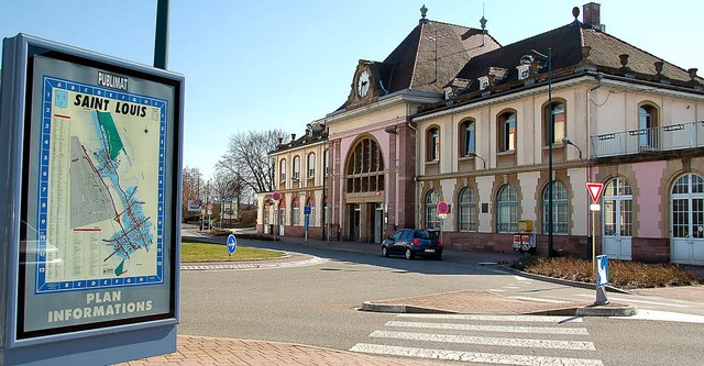 Unter anderem Ideen fr eine Aufwertun...eim Bahnhof Saint-Louis sind gesucht.   | Foto: Mahro