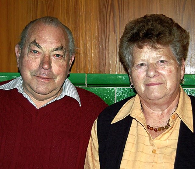 Robert und Friede Wunderle zogen sechs Kinder gro.  | Foto: ulrike jger