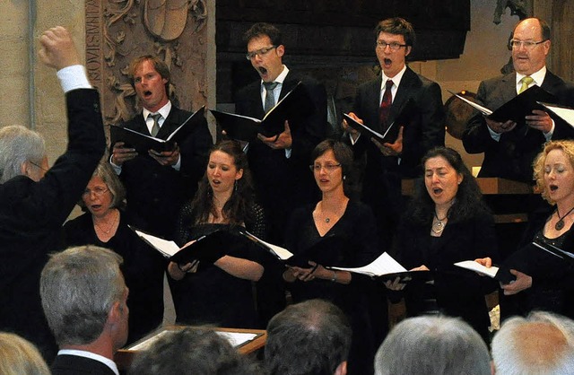 Chormusik der Spitzenklasse bot das Fr...fer  im Breisacher Stephansmnster.    | Foto: kai kricheldorff