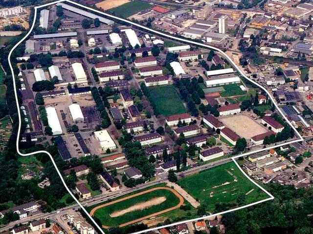 Ein Luftbild des Stadtteils Vauban aus dem Jahre 1992.  | Foto: Stadt Freiburg