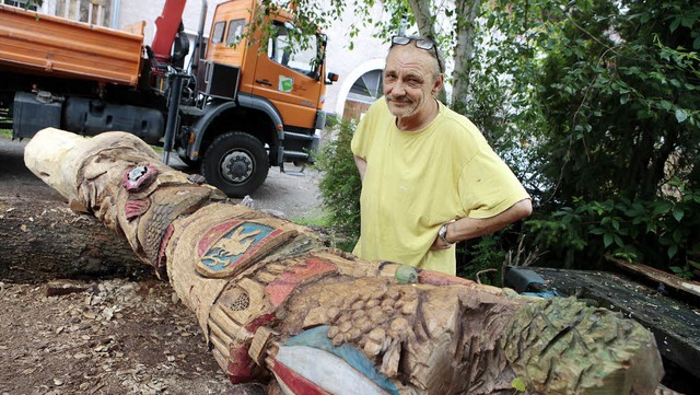 Christian  Wenzinger und sein Werk   | Foto: Christoph Breithaupt