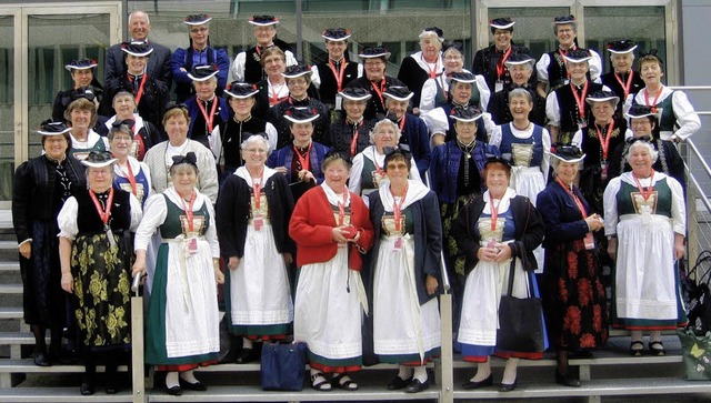 In ihren Trachten und mit ihren Lieder...sehen beim Katholikentag in Mannheim.   | Foto: Privat