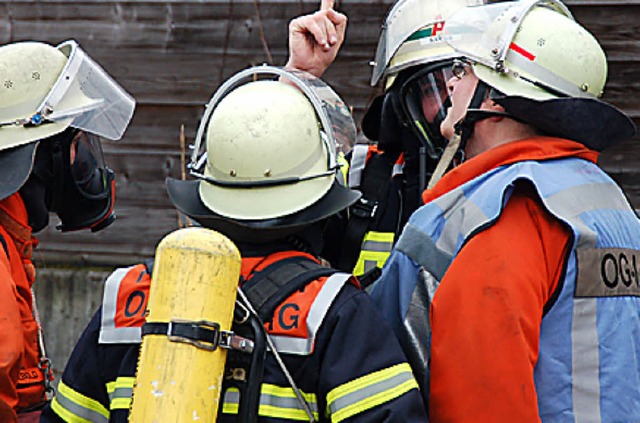 Wieder schnell am Einsatzort: die Feuerwehr Offenburg.   | Foto: hsl