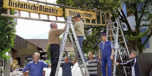 Die Vorbereitungen fr den Mhlenhock am Pfingstmontag in Grafenhausen laufen.   | Foto: Privat