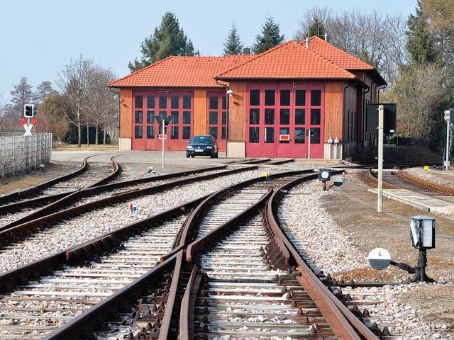 Klrungsbedrftig: Der Umbau der SWEG-Werkhalle in Staufen.  | Foto: Rainer Ruther