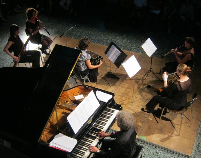 &#8222;Quintetto Querceto&#8220; und d...ada konzertierten im Faust-Gymnasium.   | Foto: Anne Freyer