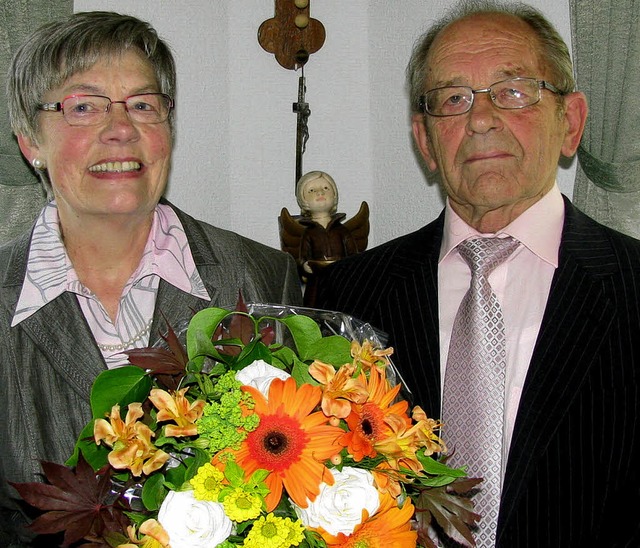 Goldene Hochzeit:  Alfred und Hildegard Eckerle   | Foto: Manfred Lange