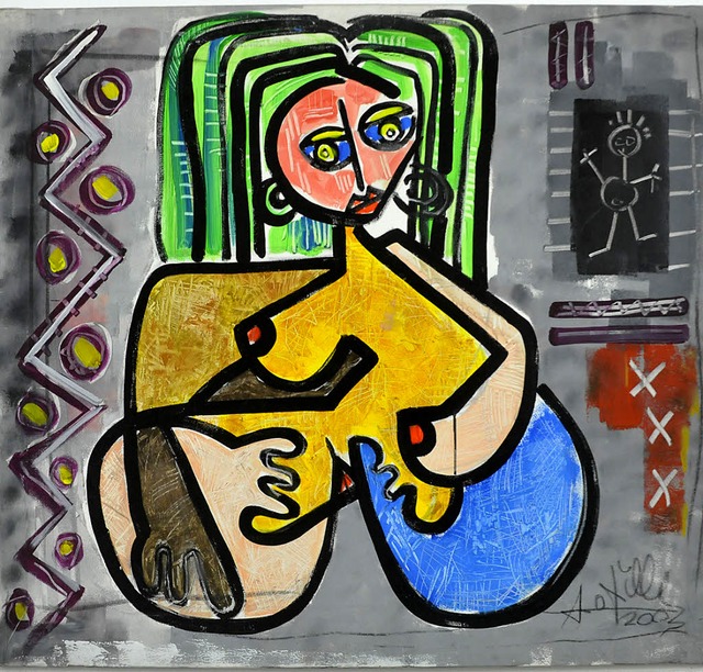 Ein echter Kille: Frau mit Picasso-Pracht.   | Foto: Michael Bamberger