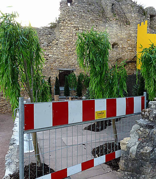 Die Festspielbhne auf Burg Rtteln ist gesperrt.   | Foto: Dietmar Fulde