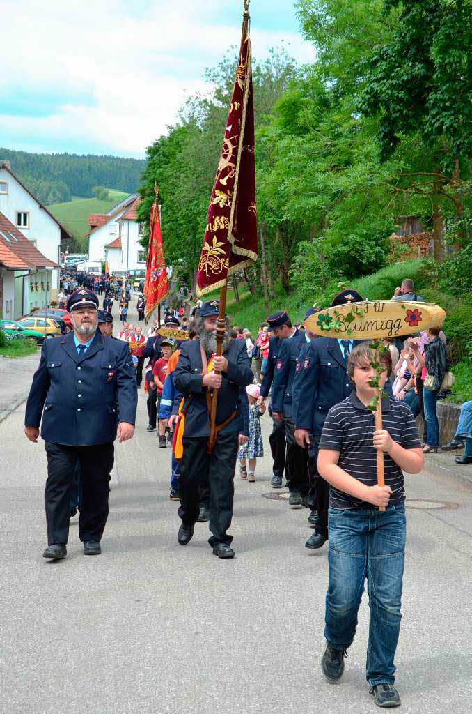 Auch die Blumegger Kameraden waren mit von der Partie.