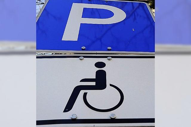 Zentrumsnahe Behindertenparkplätze