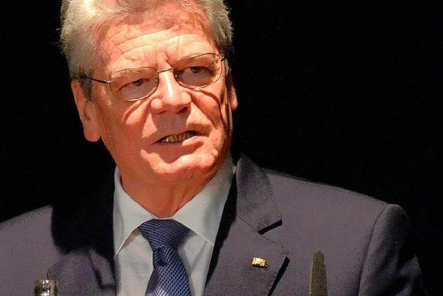 Gauck will in Israel ein Zeichen setzen