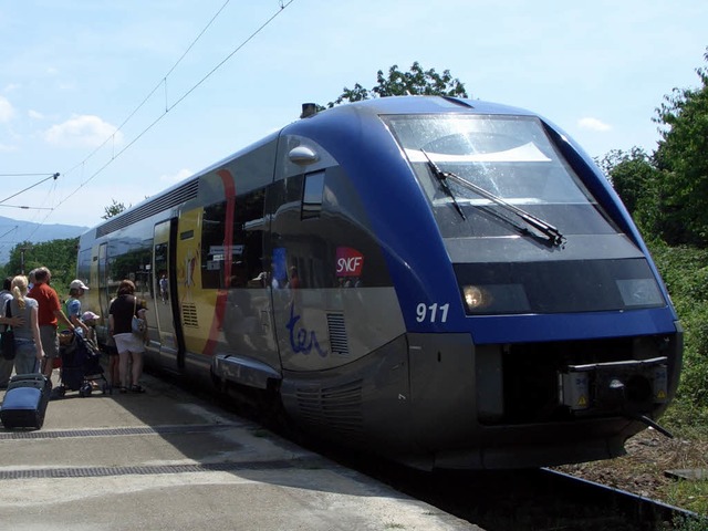 &#8222;Blauwal&#8220;: Die SNCF-Lok ist nach einem Meeressuger benannt.  | Foto: umiger