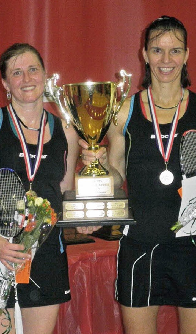 Erster Doppelsieg  bei den Boston-Open... Grether (rechts) und Charmaine Reid.   | Foto: Privat