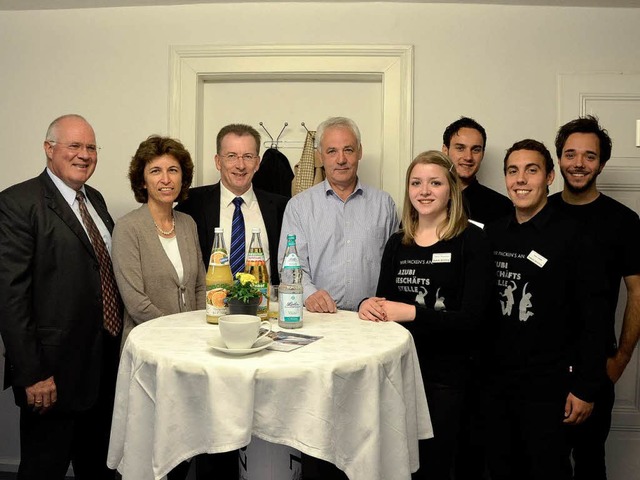 Besuch von der Geschftsfhrung beim Bauernfrhstck.  | Foto: bz