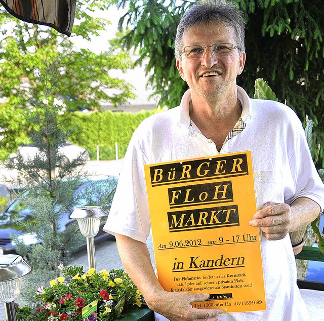 Mit verndertem Konzept und speziell a...dritten Kanderner Brgerflohmarkt an.   | Foto: Markus Maier