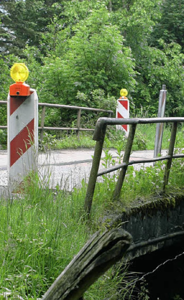 Die Brcke am Beha-Hof ist sanierungsbedrftig.   | Foto: Fssler