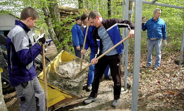 Der Gesang- und der Turnverein Hsingen auf dem &#8222;Msler&#8220;  | Foto: Winter