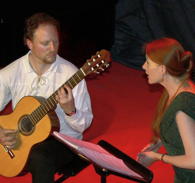 Cristina Haigis und Stephan D. Weisser gastieren in Sthlingen.   | Foto: BZ