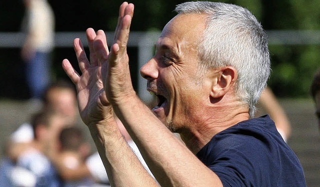 Kann OFV-Trainer Arnold Brunner nach dem Pokalfinale wieder jubeln?   | Foto: Archiv: Alexandra Buss