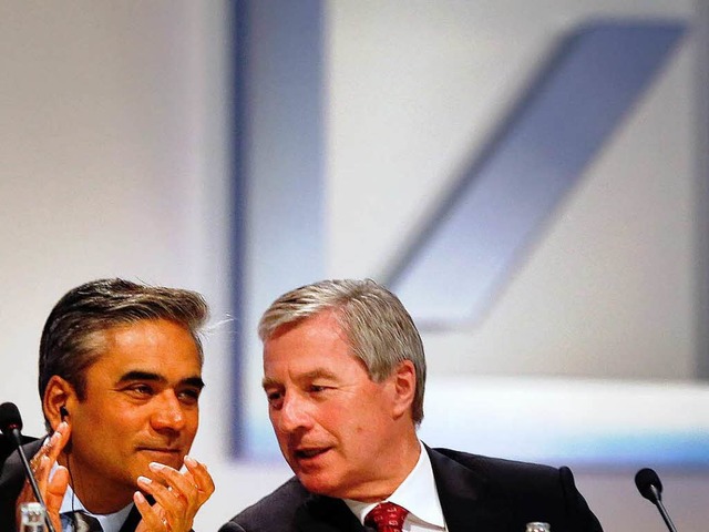 Anshu Jain und Jrgen Fitschen  | Foto: dapd