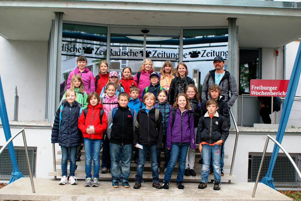 Die Klasse 4 der Grundschule Bachheim aus Unadingen/ Löffingen mit ihrer Lehrerin Frau Kathrin Oßwald Die Klasse 4 der Grundschule Bachheim aus Unadingen/ Löffingen mit ihrer Lehrerin Frau Kathrin Oßwald