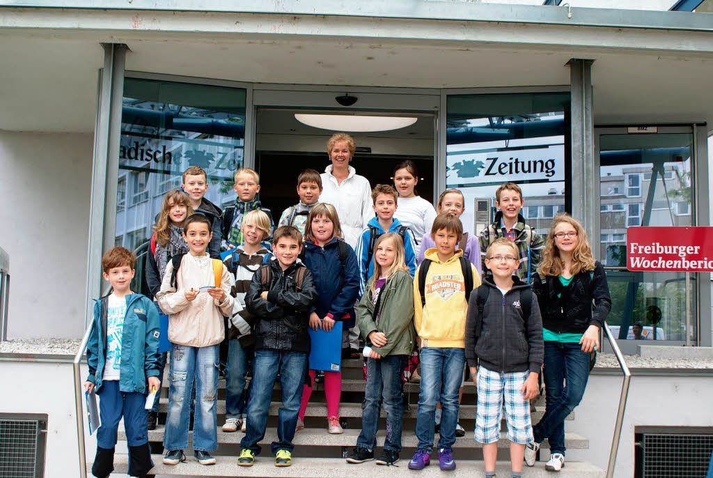 Die Klasse 4w der Silberbergschule aus Bahlingen mit ihrer Lehrerin Frau Gisela Weyland Die Klasse 4w der Silberbergschule aus Bahlingen mit ihrer Lehrerin Frau Gisela Weyland