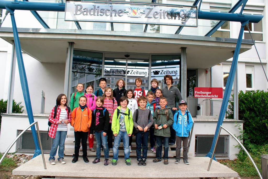 Die Klasse 4 der Grundschule Windenreute-Maleck aus Emmendingen mit ihrer Lehrerin Frau Ulrike Nadler Die Klasse 4 der Grundschule Windenreute-Maleck aus Emmendingen mit ihrer Lehrerin Frau Ulrike Nadler