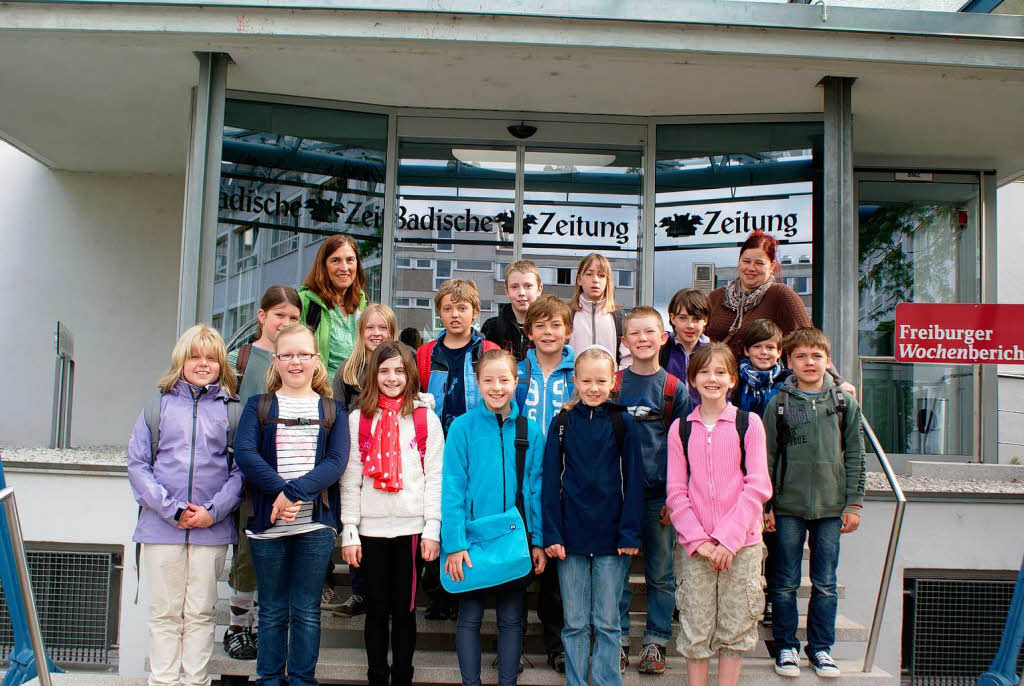 Die Klasse 4a der Grundschule aus Malterdingen mit ihrer Lehrerin Martina Binder Die Klasse 4a der Grundschule aus Malterdingen mit ihrer Lehrerin Martina Binder